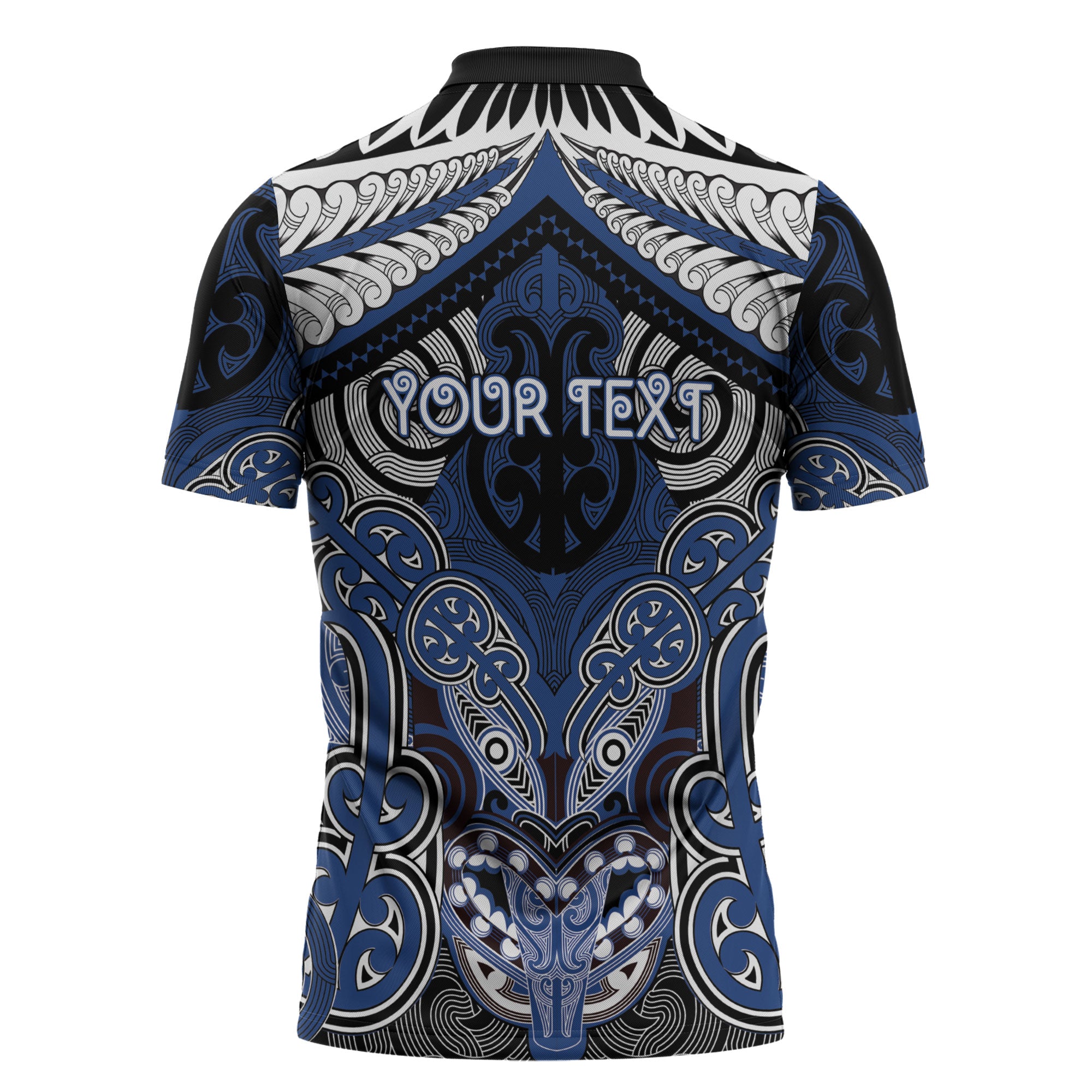 Aotearoa Iwi Ngati Tuwharetoa Personalised Zipper Polo Shirt Maori Kowhaiwhai Pattern
