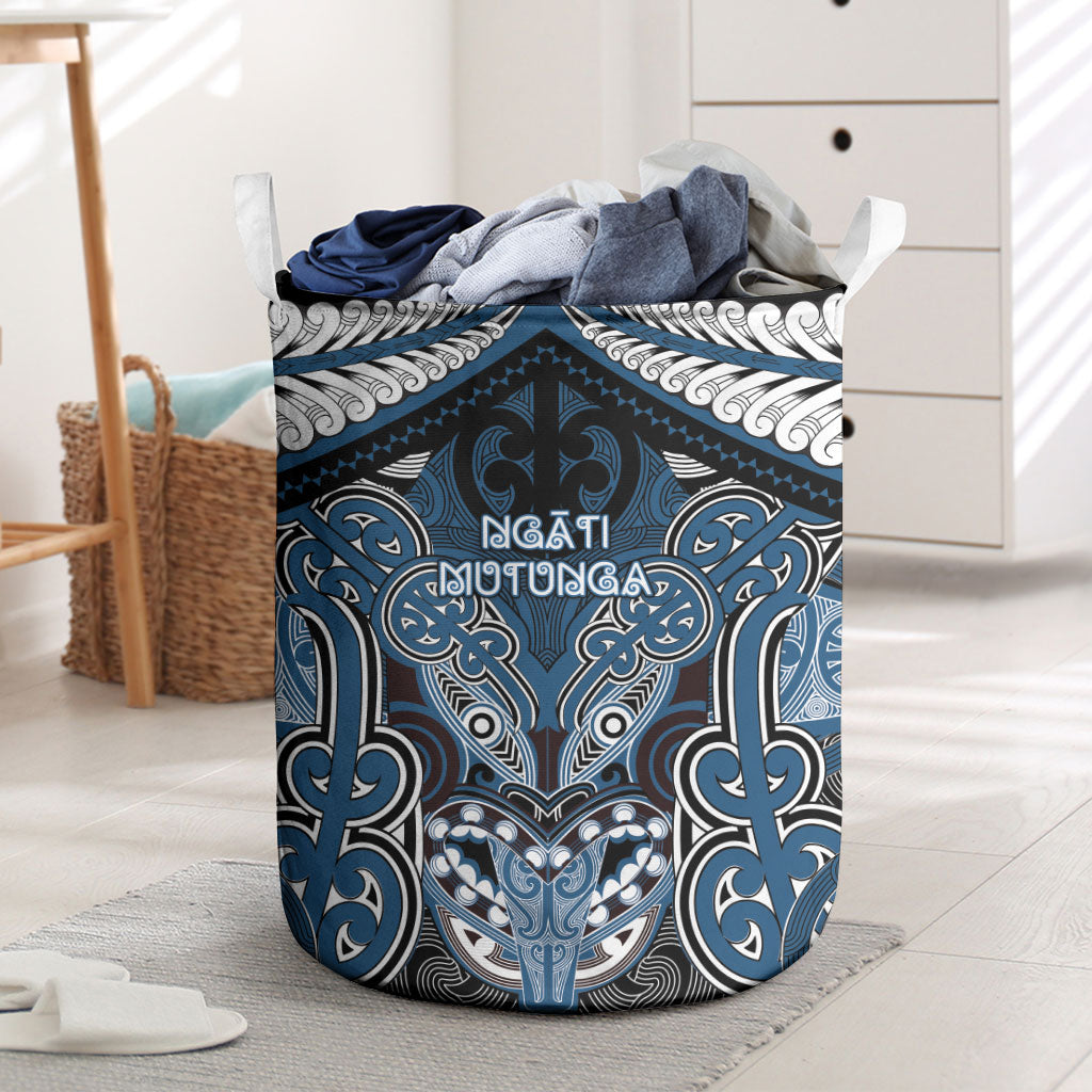 Aotearoa Iwi Ngati Mutunga Laundry Basket Maori Kowhaiwhai Pattern