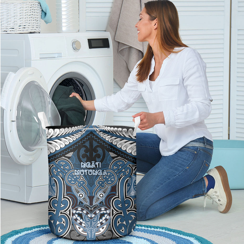 Aotearoa Iwi Ngati Mutunga Laundry Basket Maori Kowhaiwhai Pattern