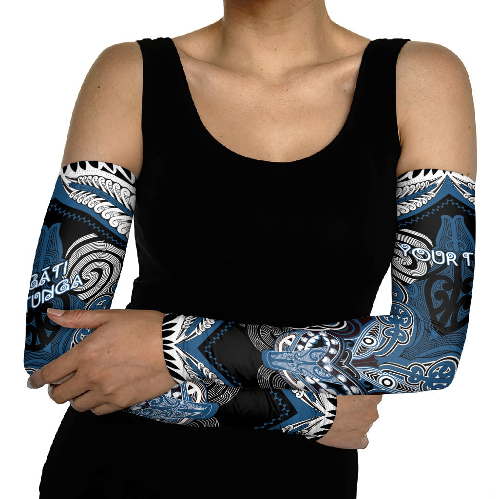 Aotearoa Iwi Ngati Mutunga Personalised Arm Sleeves Maori Kowhaiwhai Pattern