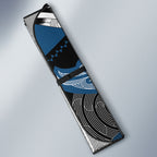 Aotearoa Iwi Ngati Mutunga Auto Sun Shade Maori Kowhaiwhai Pattern