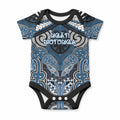 Aotearoa Iwi Ngati Mutunga Personalised Baby Onesie Maori Kowhaiwhai Pattern