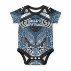 Aotearoa Iwi Ngati Mutunga Personalised Baby Onesie Maori Kowhaiwhai Pattern