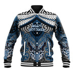 Aotearoa Iwi Ngati Mutunga Personalised Baseball Jacket Maori Kowhaiwhai Pattern