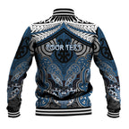 Aotearoa Iwi Ngati Mutunga Personalised Baseball Jacket Maori Kowhaiwhai Pattern