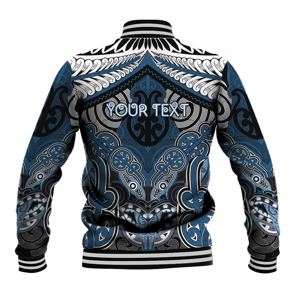 Aotearoa Iwi Ngati Mutunga Personalised Baseball Jacket Maori Kowhaiwhai Pattern