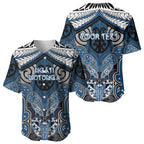 Aotearoa Iwi Ngati Mutunga Personalised Baseball Jersey Maori Kowhaiwhai Pattern