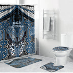 Aotearoa Iwi Ngati Mutunga Bathroom Set Maori Kowhaiwhai Pattern