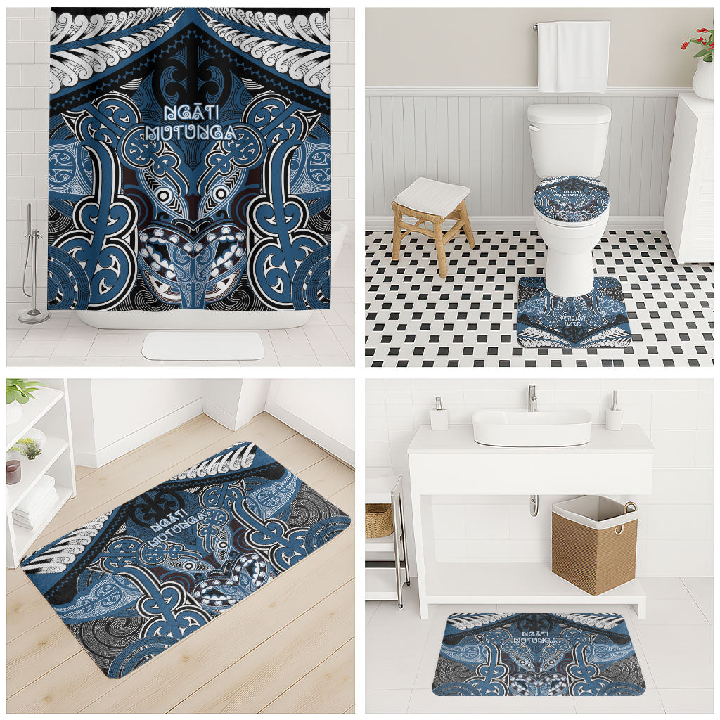 Aotearoa Iwi Ngati Mutunga Bathroom Set Maori Kowhaiwhai Pattern