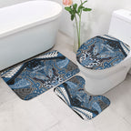 Aotearoa Iwi Ngati Mutunga Bathroom Set Maori Kowhaiwhai Pattern