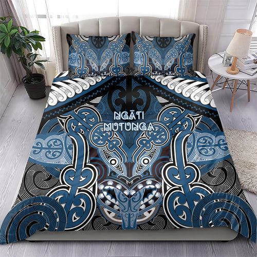 Aotearoa Iwi Ngati Mutunga Bedding Set Maori Kowhaiwhai Pattern