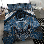 Aotearoa Iwi Ngati Mutunga Bedding Set Maori Kowhaiwhai Pattern