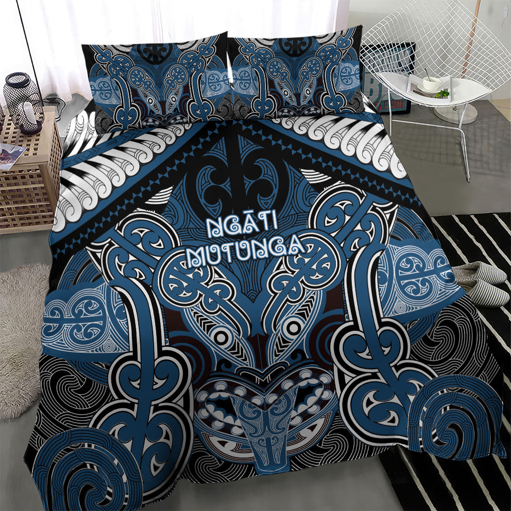 Aotearoa Iwi Ngati Mutunga Bedding Set Maori Kowhaiwhai Pattern