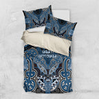 Aotearoa Iwi Ngati Mutunga Bedding Set Maori Kowhaiwhai Pattern
