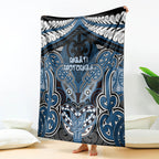 Aotearoa Iwi Ngati Mutunga Blanket Maori Kowhaiwhai Pattern