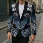 Aotearoa Iwi Ngati Mutunga Personalised Blazer Maori Kowhaiwhai Pattern