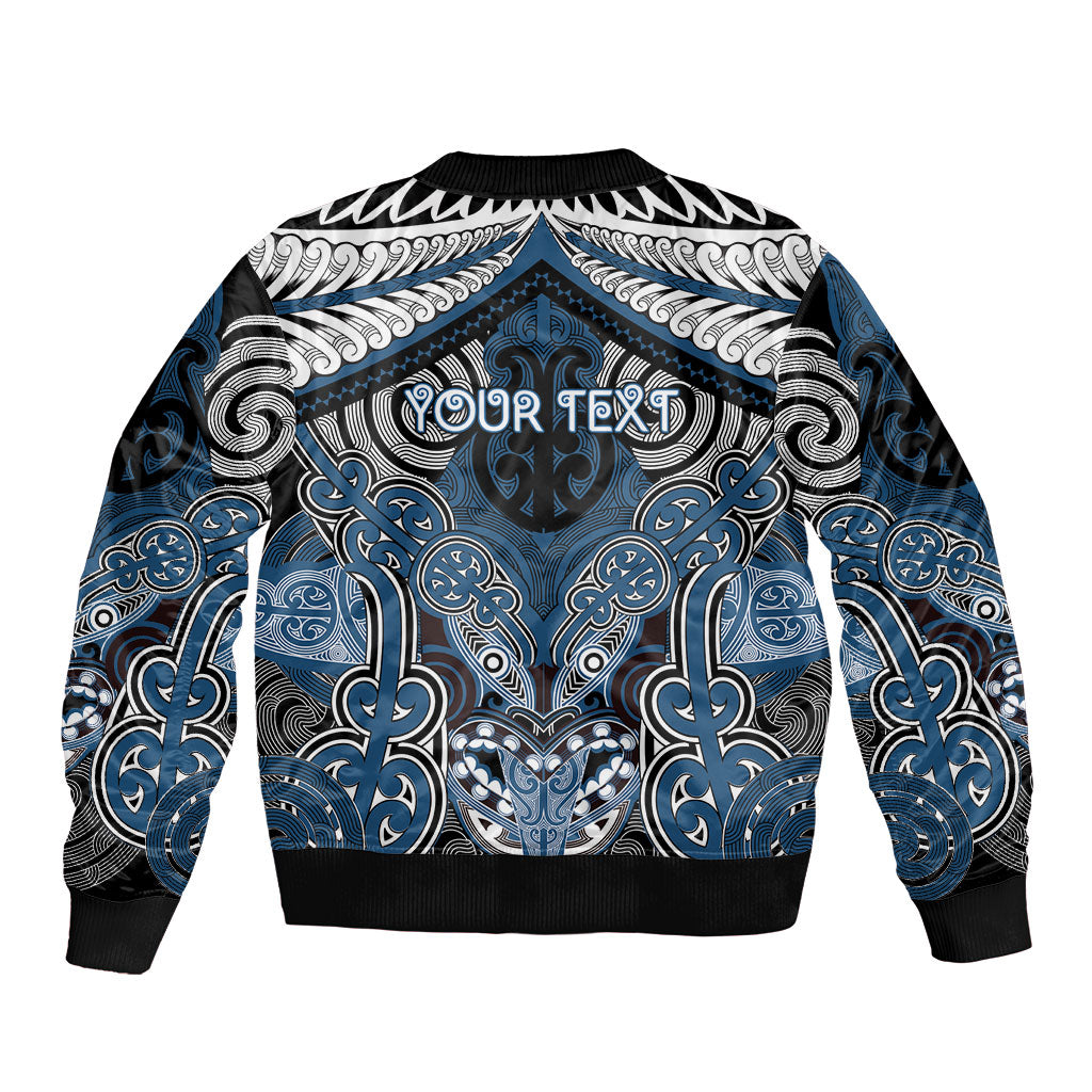 Aotearoa Iwi Ngati Mutunga Personalised Bomber Jacket Maori Kowhaiwhai Pattern