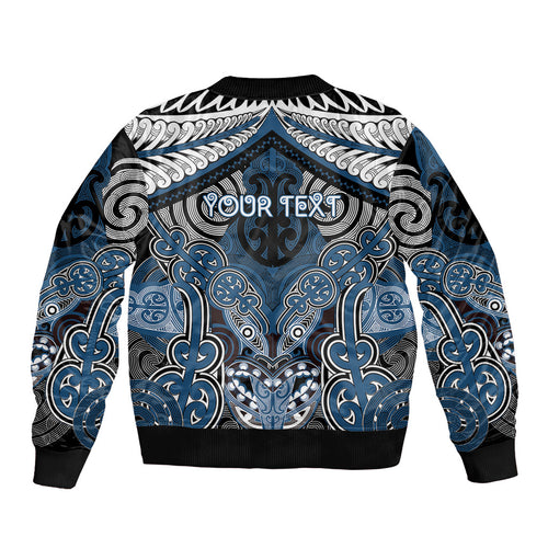 Aotearoa Iwi Ngati Mutunga Personalised Bomber Jacket Maori Kowhaiwhai Pattern