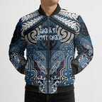 Aotearoa Iwi Ngati Mutunga Personalised Bomber Puffer Jacket Maori Kowhaiwhai Pattern