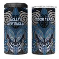Aotearoa Iwi Ngati Mutunga Personalised 4 in 1 Can Cooler Tumbler Maori Kowhaiwhai Pattern