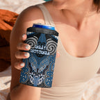 Aotearoa Iwi Ngati Mutunga Personalised 4 in 1 Can Cooler Tumbler Maori Kowhaiwhai Pattern