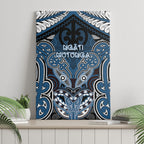 Aotearoa Iwi Ngati Mutunga Canvas Wall Art Maori Kowhaiwhai Pattern