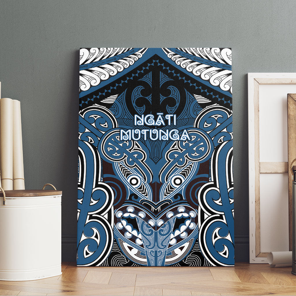 Aotearoa Iwi Ngati Mutunga Canvas Wall Art Maori Kowhaiwhai Pattern