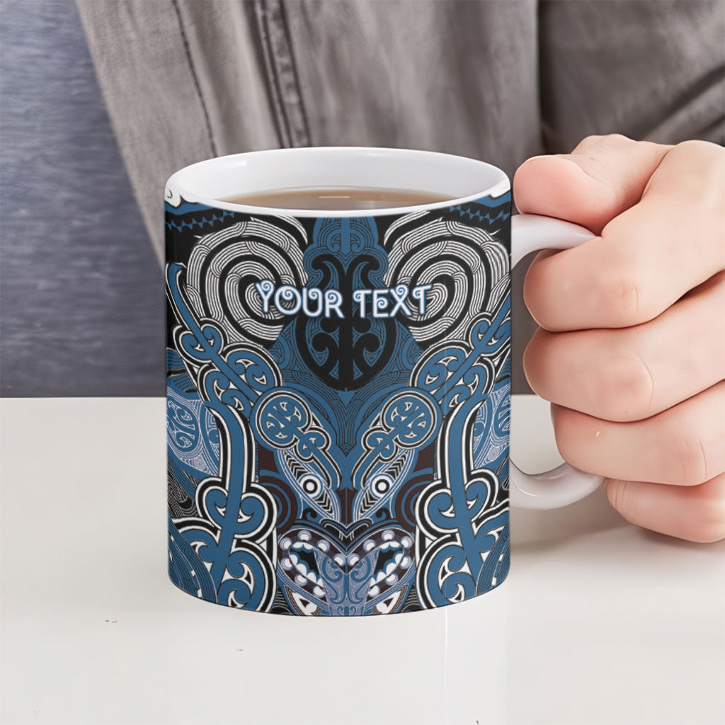 Aotearoa Iwi Ngati Mutunga Personalised Ceramic Mug Maori Kowhaiwhai Pattern