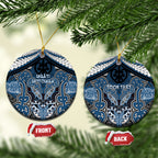 Aotearoa Iwi Ngati Mutunga Personalised Ceramic Ornament Maori Kowhaiwhai Pattern