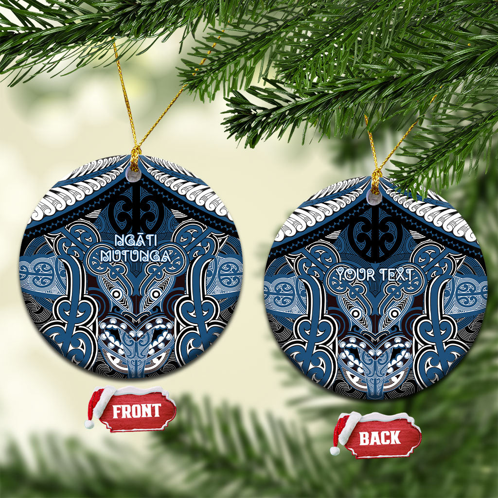 Aotearoa Iwi Ngati Mutunga Personalised Ceramic Ornament Maori Kowhaiwhai Pattern