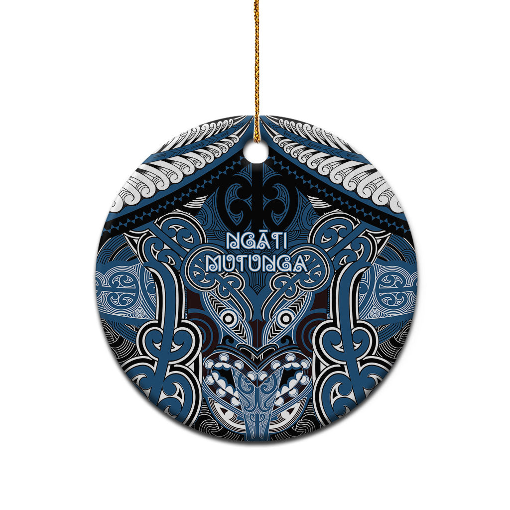 Aotearoa Iwi Ngati Mutunga Personalised Ceramic Ornament Maori Kowhaiwhai Pattern