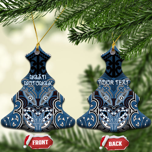 Aotearoa Iwi Ngati Mutunga Personalised Ceramic Ornament Maori Kowhaiwhai Pattern