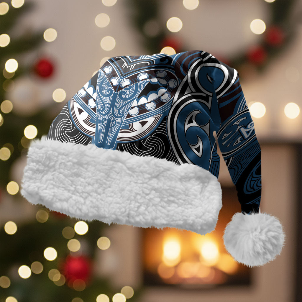 Aotearoa Iwi Ngati Mutunga Personalised Christmas Santa Hat Maori Kowhaiwhai Pattern