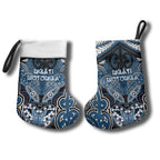 Aotearoa Iwi Ngati Mutunga Personalised Christmas Stocking Maori Kowhaiwhai Pattern