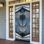 Aotearoa Iwi Ngati Mutunga Personalised Door Cover Maori Kowhaiwhai Pattern