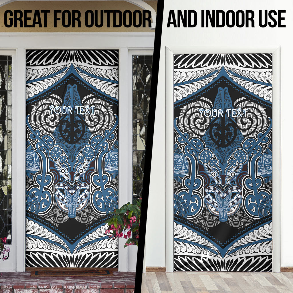 Aotearoa Iwi Ngati Mutunga Personalised Door Cover Maori Kowhaiwhai Pattern