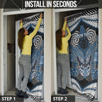 Aotearoa Iwi Ngati Mutunga Personalised Door Cover Maori Kowhaiwhai Pattern