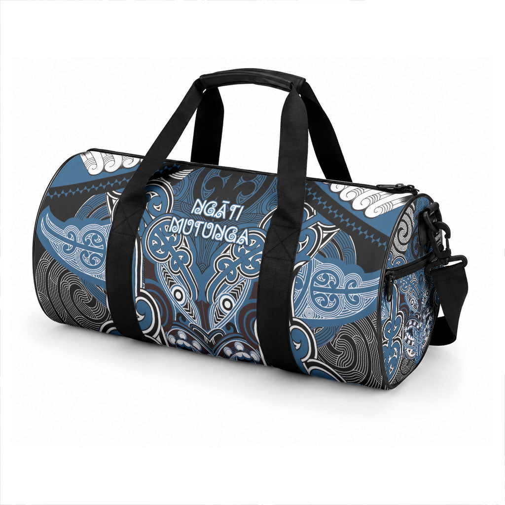Aotearoa Iwi Ngati Mutunga Duffle Bag Maori Kowhaiwhai Pattern