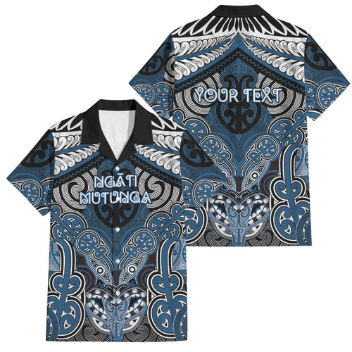 Aotearoa Iwi Ngati Mutunga Personalised Family Matching Off Shoulder Maxi Dress and Hawaiian Shirt Maori Kowhaiwhai Pattern