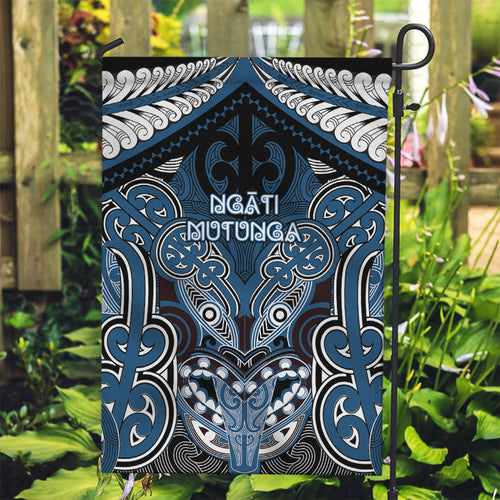 Aotearoa Iwi Ngati Mutunga Garden Flag Maori Kowhaiwhai Pattern