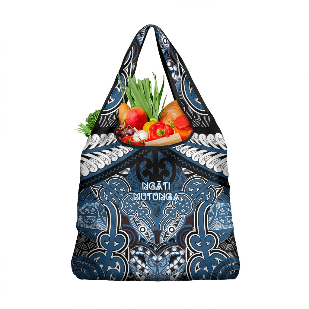 Aotearoa Iwi Ngati Mutunga Grocery Bag Maori Kowhaiwhai Pattern
