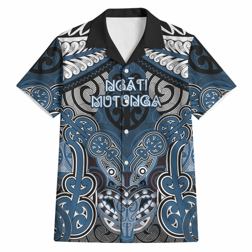 Aotearoa Iwi Ngati Mutunga Personalised Hawaiian Shirt Maori Kowhaiwhai Pattern