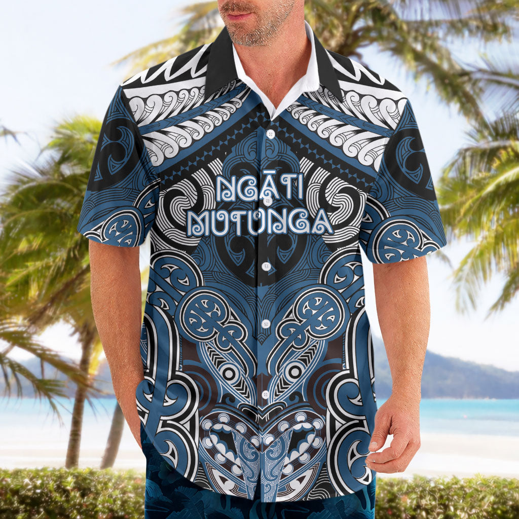 Aotearoa Iwi Ngati Mutunga Personalised Hawaiian Shirt Maori Kowhaiwhai Pattern
