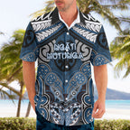 Aotearoa Iwi Ngati Mutunga Personalised Hawaiian Shirt Maori Kowhaiwhai Pattern