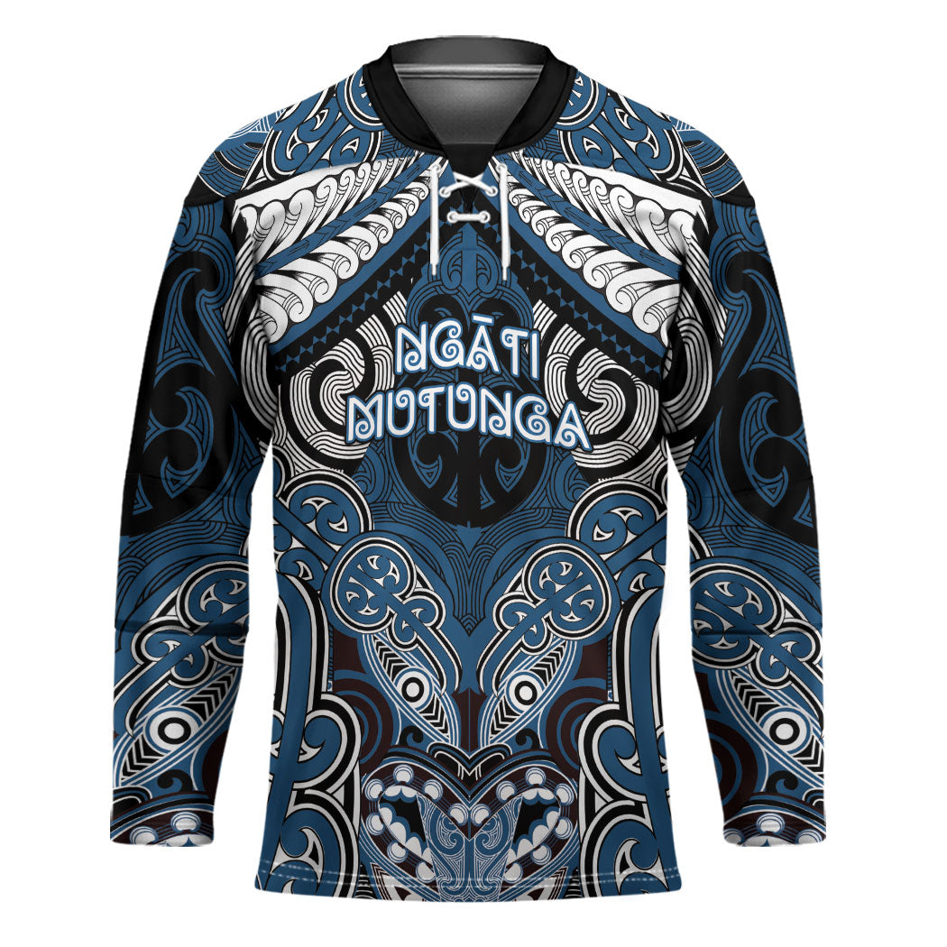 Aotearoa Iwi Ngati Mutunga Personalised Hockey Jersey Maori Kowhaiwhai Pattern