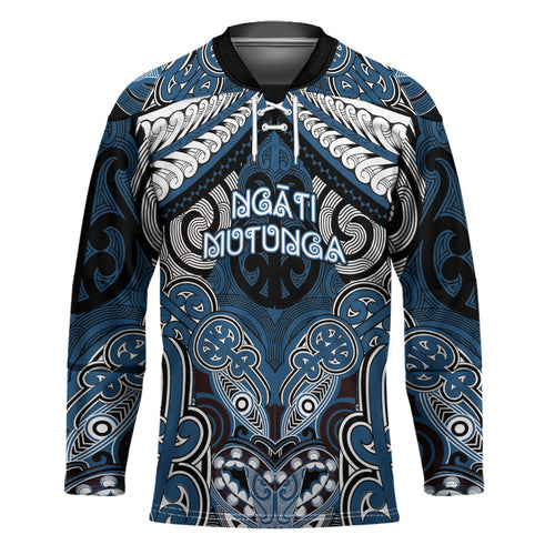 Aotearoa Iwi Ngati Mutunga Personalised Hockey Jersey Maori Kowhaiwhai Pattern
