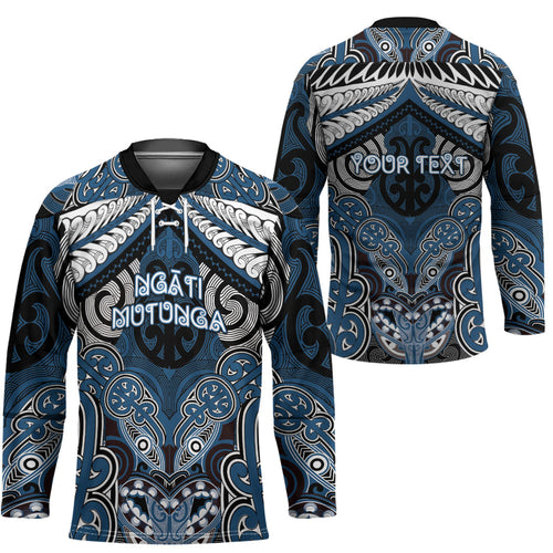 Aotearoa Iwi Ngati Mutunga Personalised Hockey Jersey Maori Kowhaiwhai Pattern