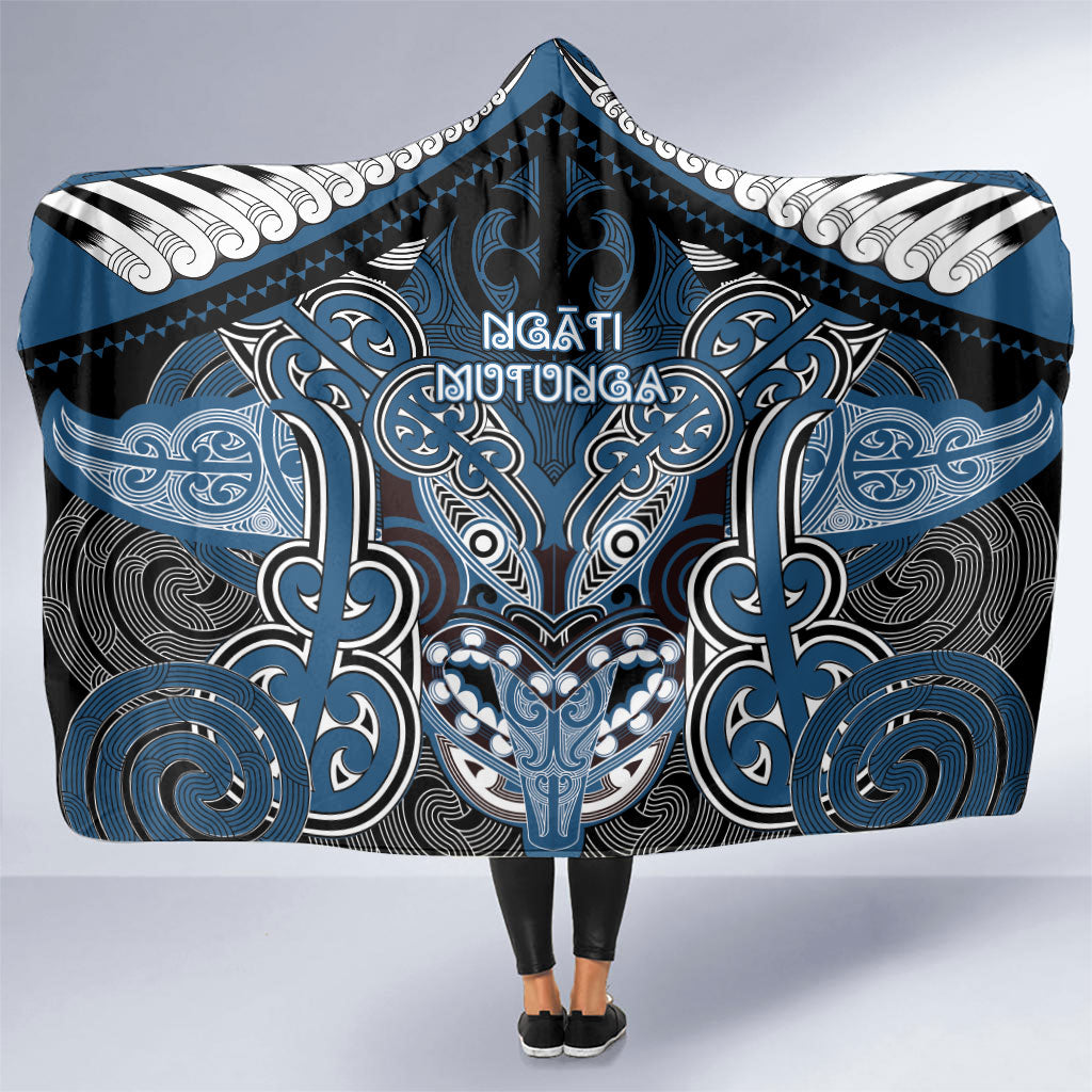 Aotearoa Iwi Ngati Mutunga Hooded Blanket Maori Kowhaiwhai Pattern
