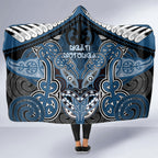 Aotearoa Iwi Ngati Mutunga Hooded Blanket Maori Kowhaiwhai Pattern