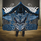 Aotearoa Iwi Ngati Mutunga Hooded Blanket Maori Kowhaiwhai Pattern